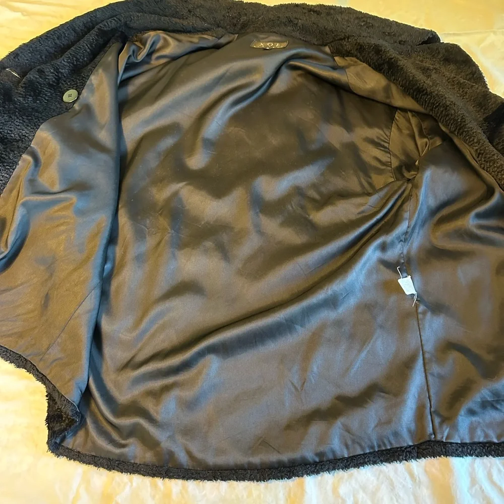 Vintage - XOE ‘s Women's Elegant Black Teddy Jacket/ Small - Oversized - Picture 14 of 15